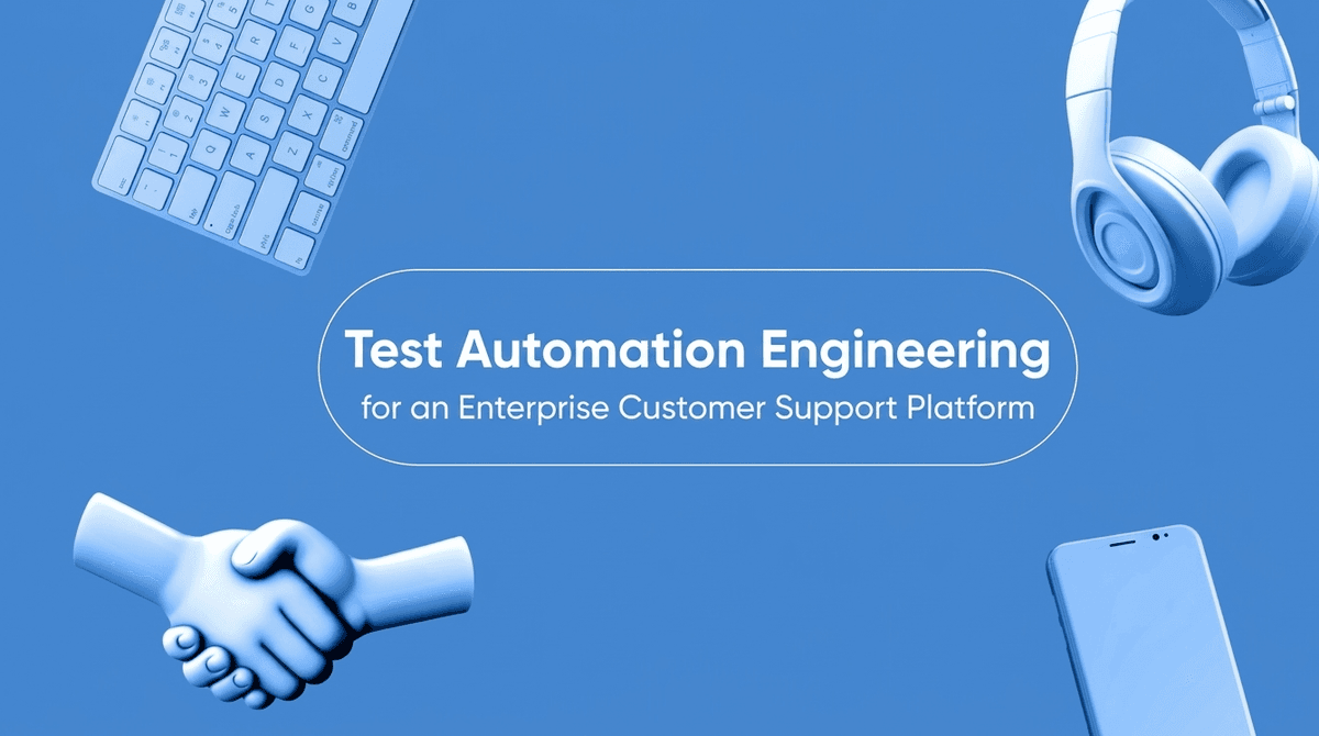 Test Automation Engineering for an Enterprise Customer Support Platform