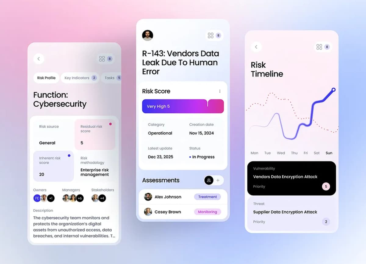 Quicky - Mobile finance app design