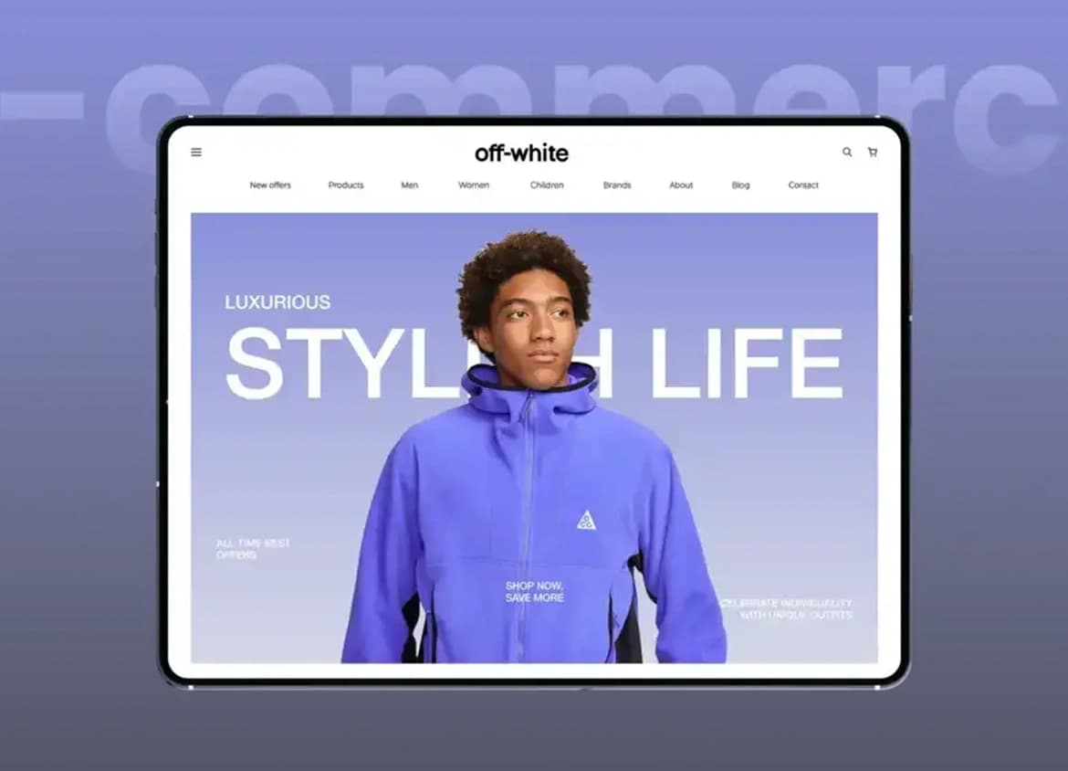 Off-White - Modern fashion web design